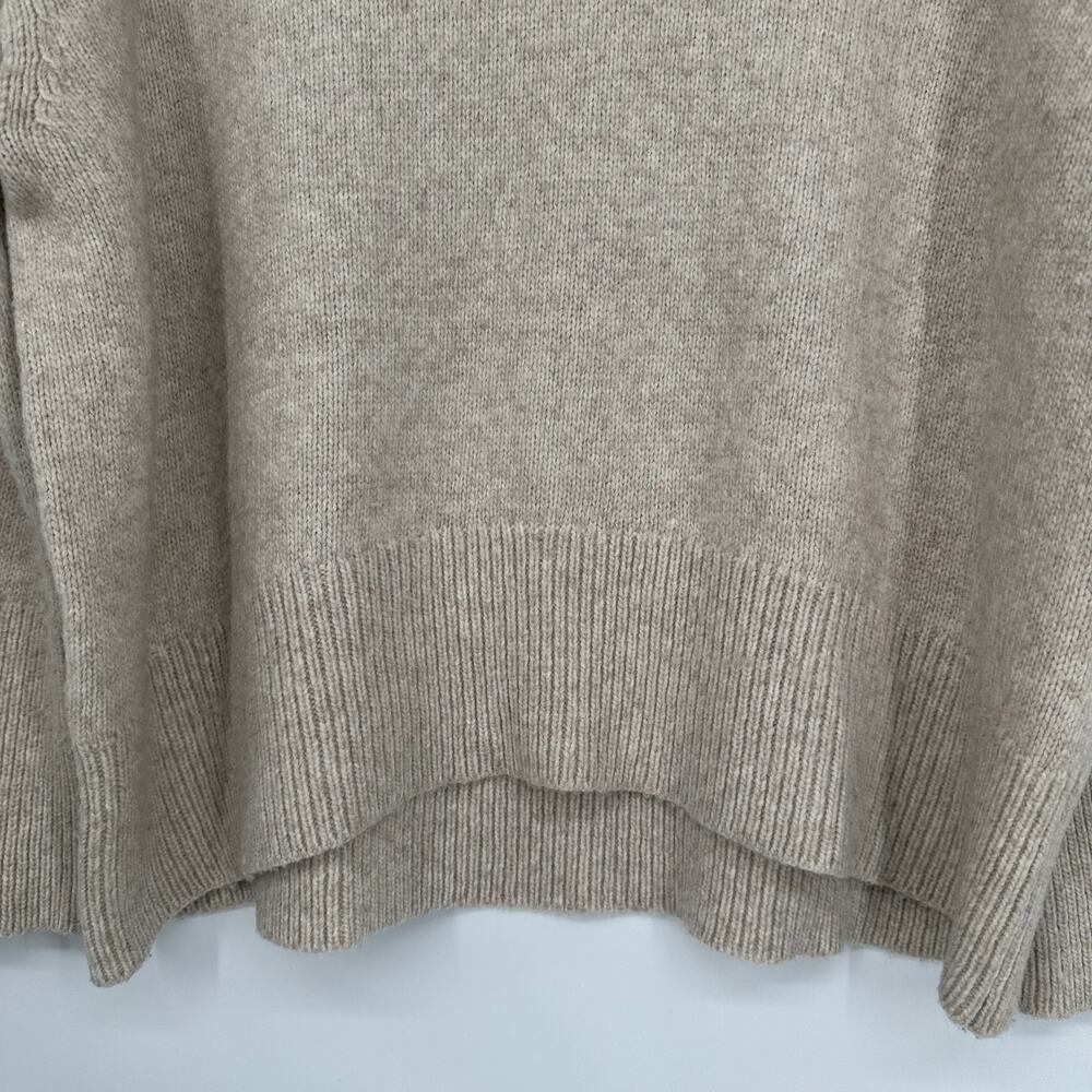 Ralph Lauren Chunky Knit Turtleneck Sweater Preppy Classic Cozy Oversized Beige - Picture 4 of 12